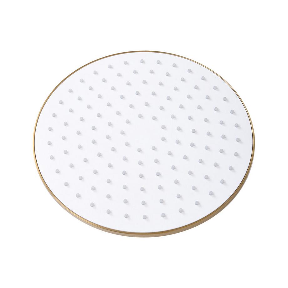 Beliani Set doccia da incasso con soffione a pioggia en Ottone Moderno PUELO  