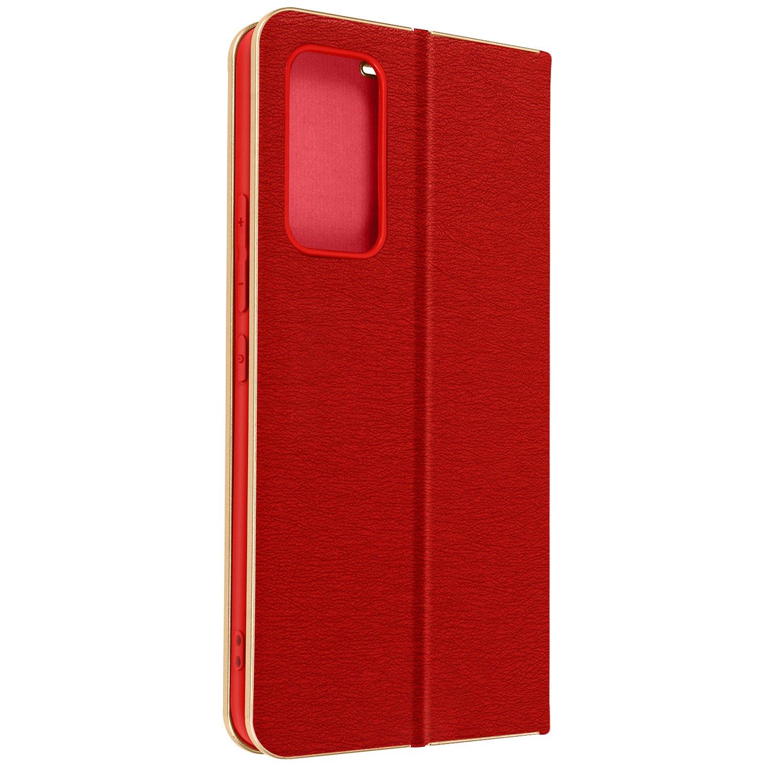 Avizar  Étui Folio Xiaomi 12 Lite Rouge / Doré 