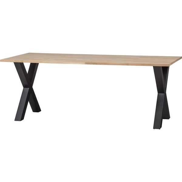 mutoni Table à manger Tablo chêne FSC 200x90 Alkmaar pied  