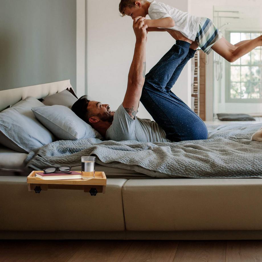 Northix  Étagère de lit pliable en bambou 