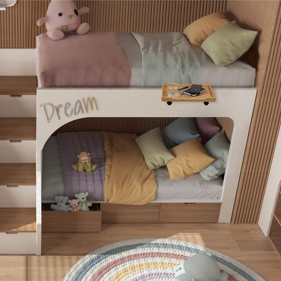 Northix  Étagère de lit pliable en bambou 