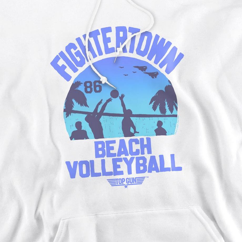 Top Gun Volleyball In Jeans Kapuzenpullover  