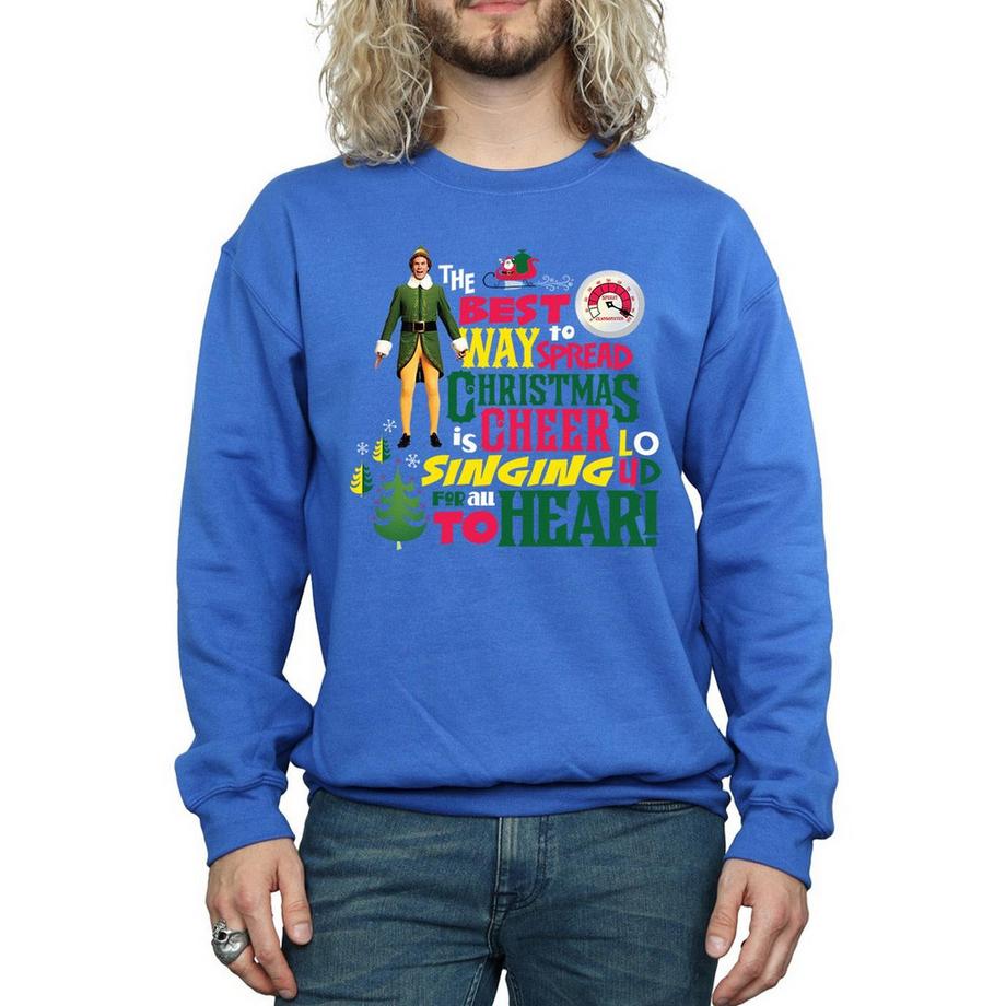 Elf Christmas Cheer Felpa Stampata  