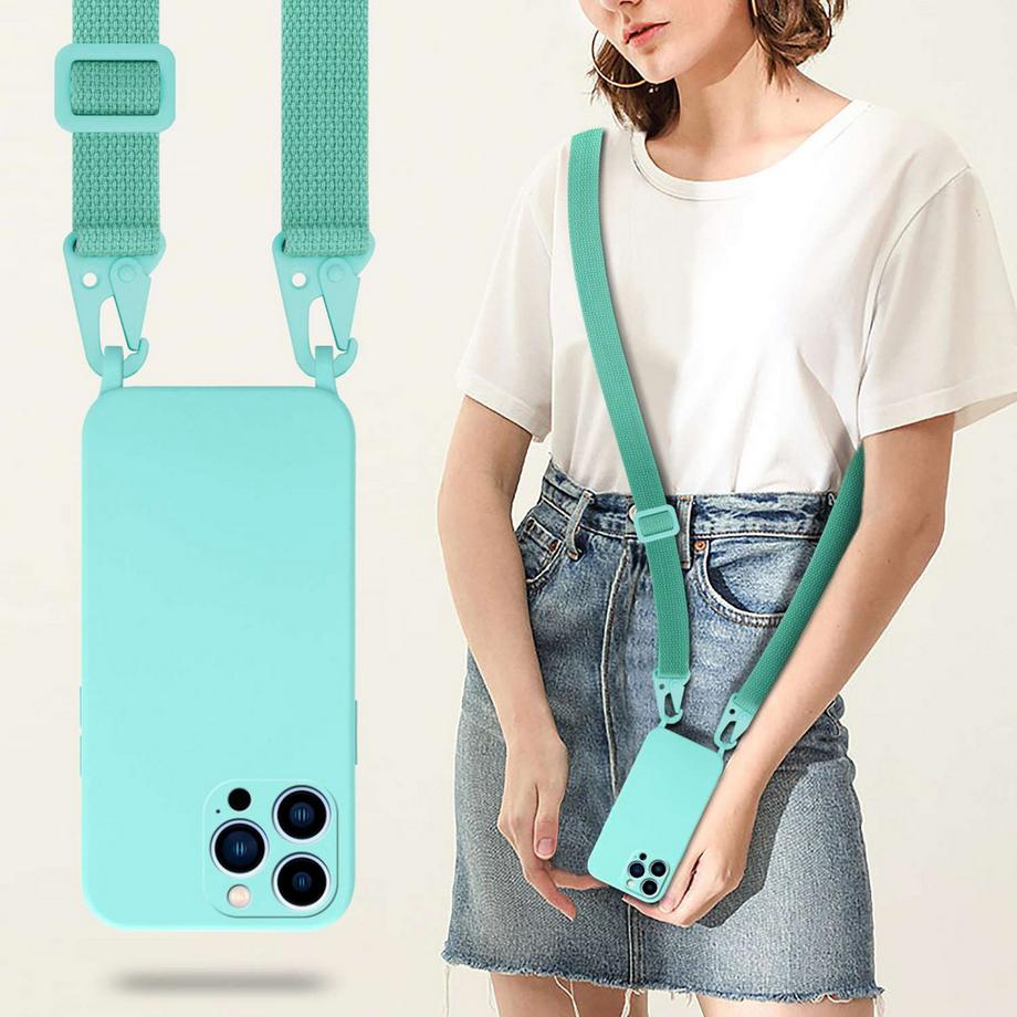 Cadorabo  Handy Kette für Apple iPhone 13 PRO Silikon Schutzhülle 