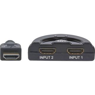 Manhattan  Switch HDMI 2 ports câble intégré, 1080p 