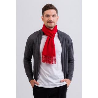 CASH-MERE.CH Écharpe unie à franges  