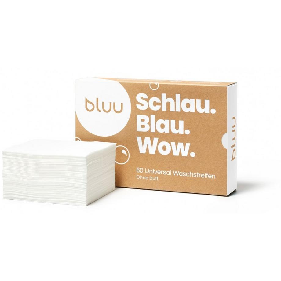 bluu 60 bandes de lavage universelles sans parfum  