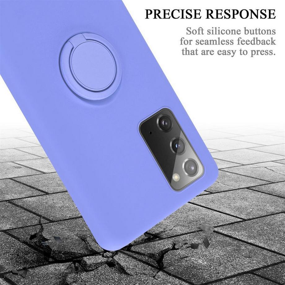 Cadorabo  Hülle für Samsung Galaxy NOTE 20 TPU Silikon mit Ring Liquid 