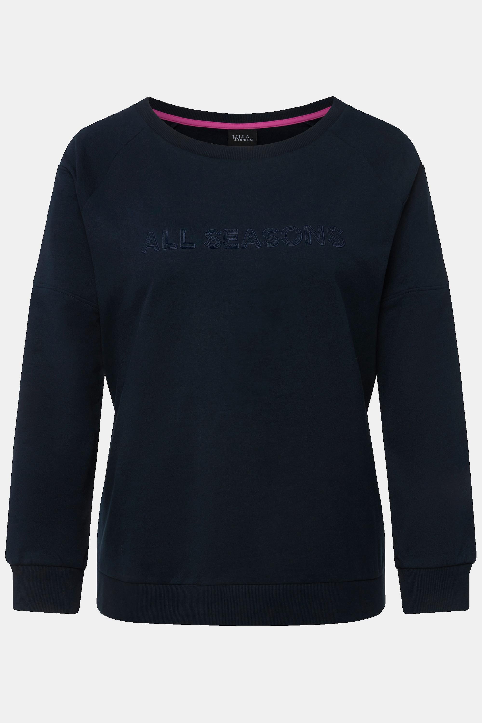 Ulla Popken  Sweatshirt, Stickerei, Classic, Rundhals, Langarm 