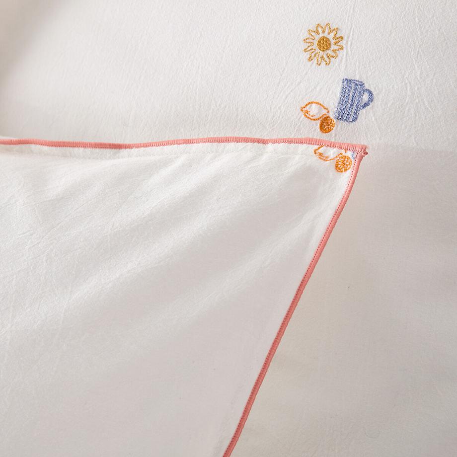 La Redoute Intérieurs SOMERO Kissenbezug aus Baumwolle im Vintage-Stil mit Stickerei  