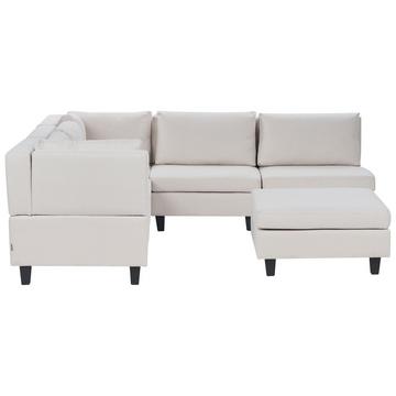 Ecksofa mit Ottomane aus Polyester Modern UNSTAD