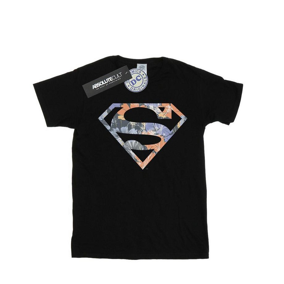 DC COMICS Superman Floral Logo T-Shirt  
