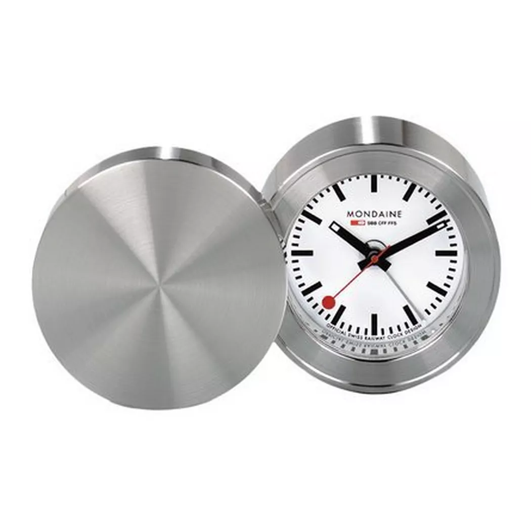 Mondaine SBB - Travel Alarm Clock - MSM.64410, One Size