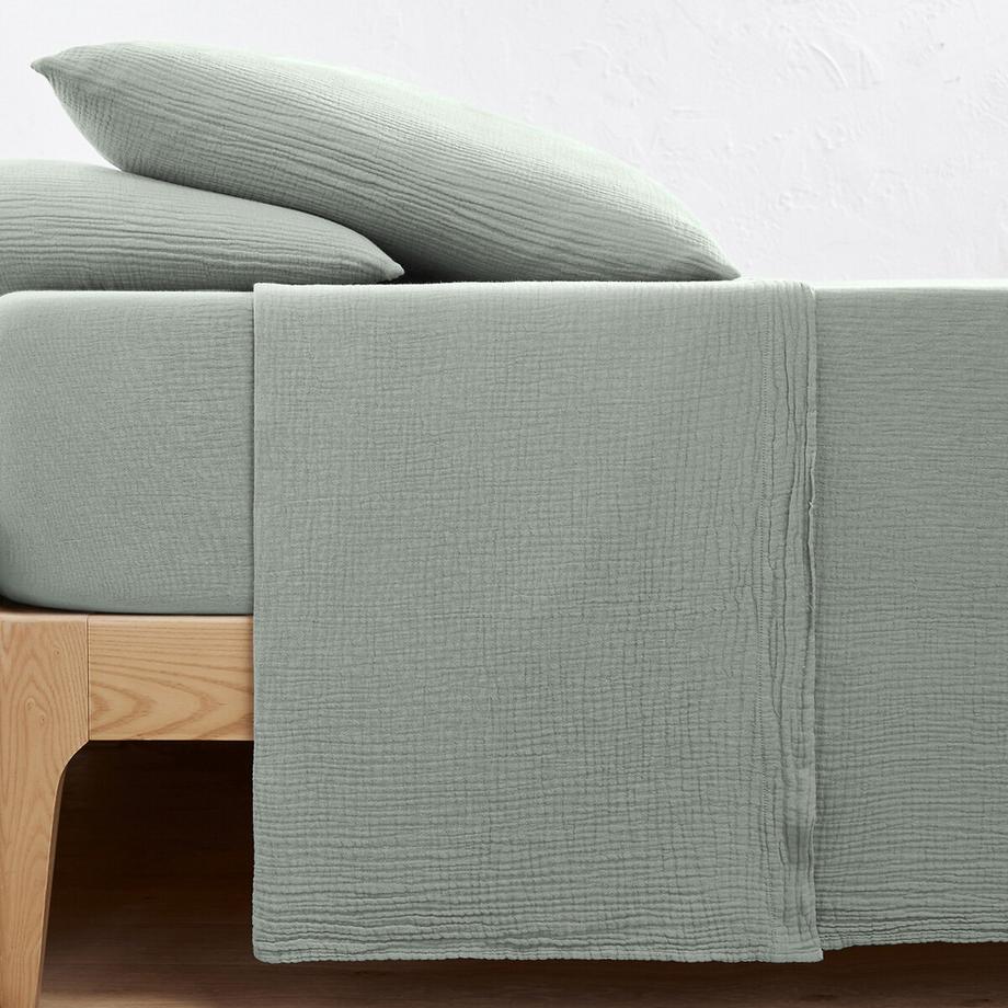 La Redoute Intérieurs Kumla Baumwoll Musselin Leintuch  