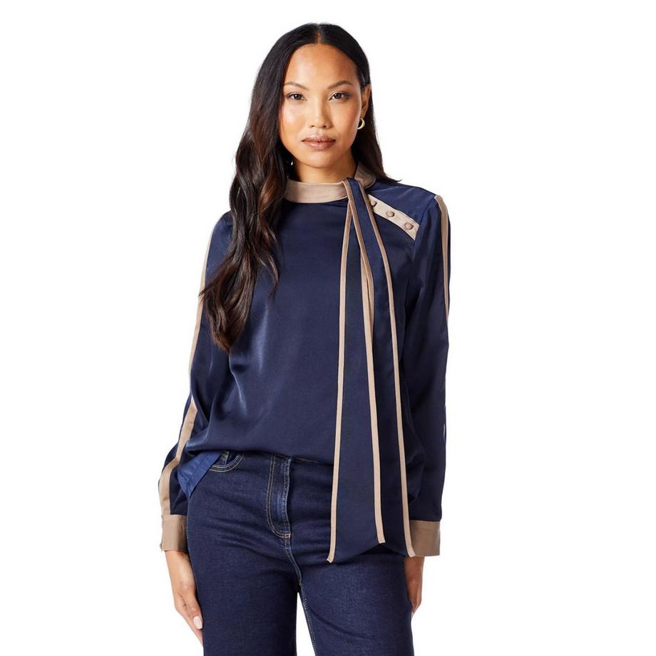 Oberteil Seitlicher Bindekragen