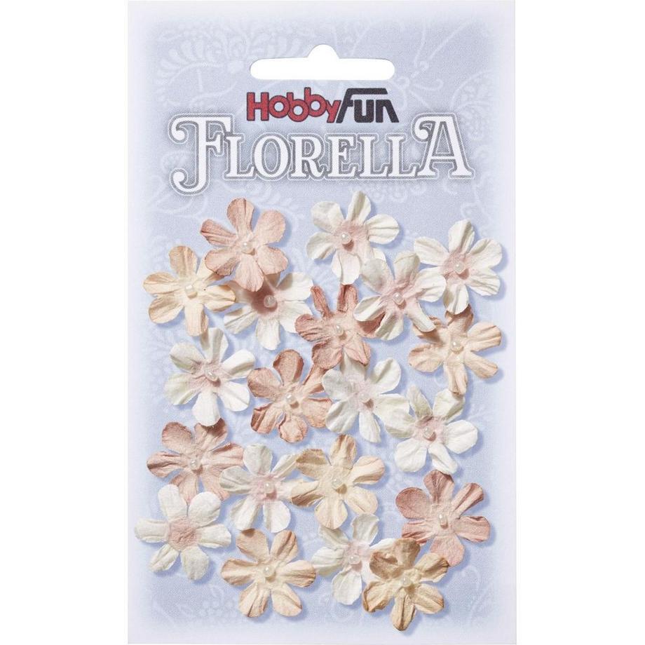 HOBBYFUN  Mini-Utensilien Blüten aus Maulbeerpapier 