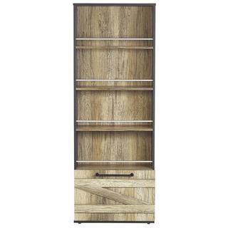 Beliani Bücherregal mit 4 Ebenen aus Faserplatte Industriell SALTER  