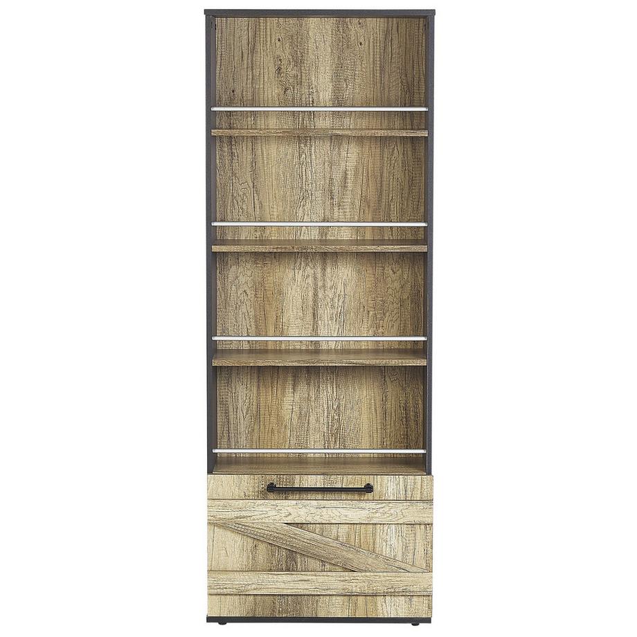 Beliani Bücherregal mit 4 Ebenen aus Faserplatte  SALTER  