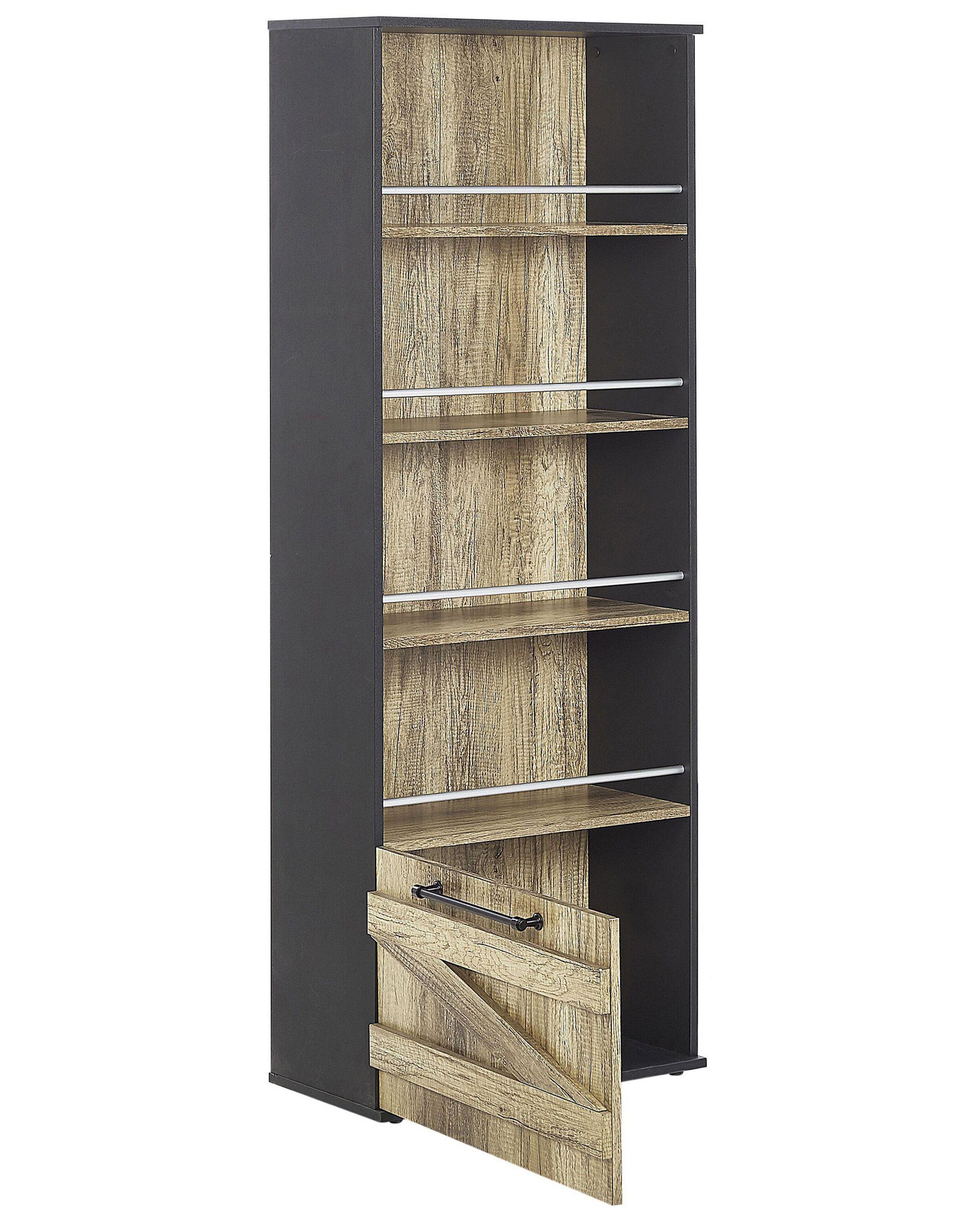 Beliani Bücherregal mit 4 Ebenen aus Faserplatte Industriell SALTER  