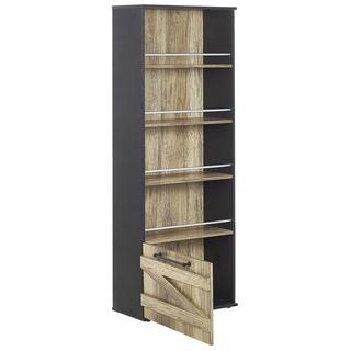 Beliani Bücherregal mit 4 Ebenen aus Faserplatte Industriell SALTER  