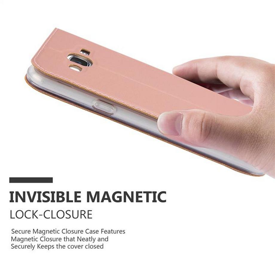 Cadorabo  Hülle für Samsung Galaxy GRAND PRIME Magnetverschluss, Kartenfach 