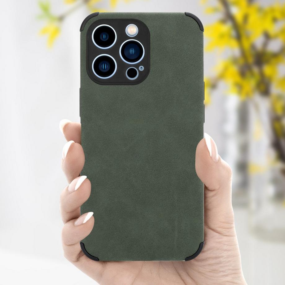 Cadorabo  Hülle für Apple iPhone 12 PRO MAX mit Kunst-Wildleder Rückseite 