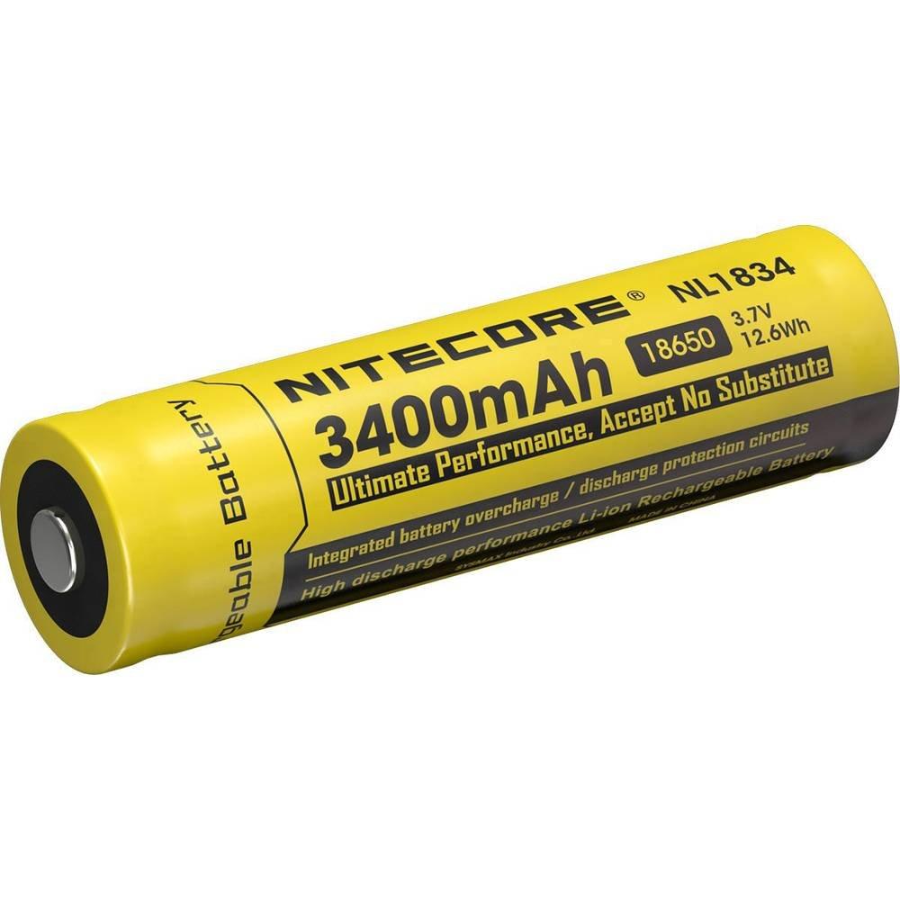 NITECORE  Batteria ricaricabile speciale 18650 Li-Ion 3.7 V 3400 mAh 