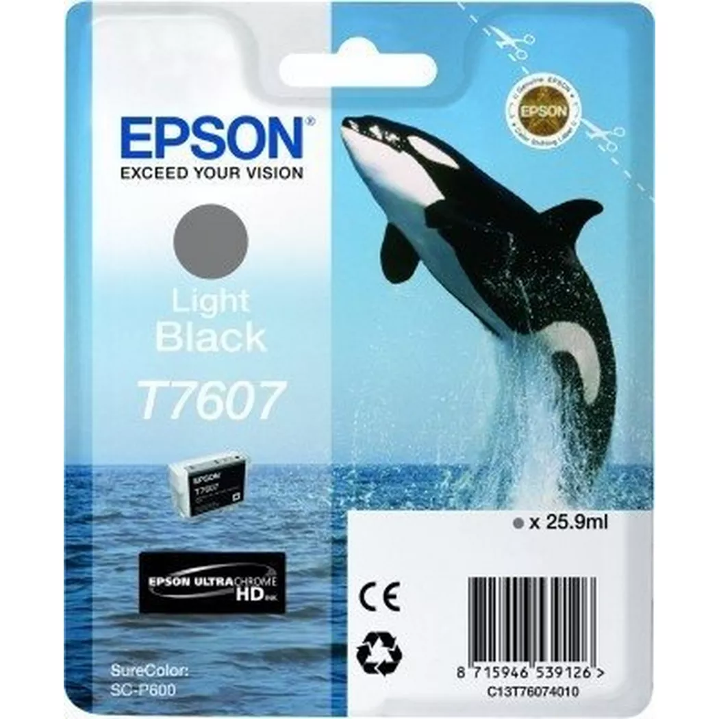 Epson – Tintenpatrone light schwarz T760740 SureColor P 600 25,9ml, One Size