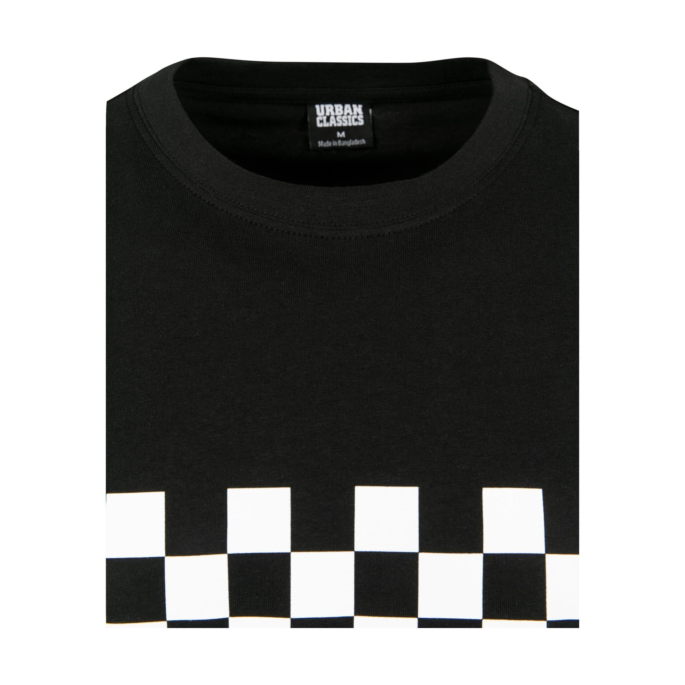 URBAN CLASSICS Check Panel T-Shirt  