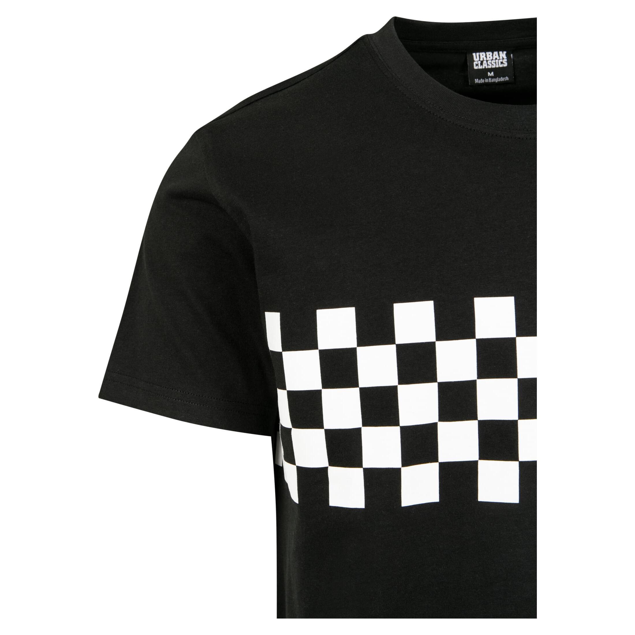 URBAN CLASSICS Check Panel T-Shirt  