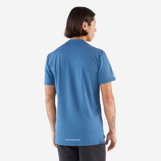 KIPRUN  Kurzarmshirt - Kiprun Run 500 Men's Breathable Running T-shirt - Blue 