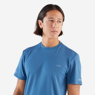 KIPRUN  Kurzarmshirt - Kiprun Run 500 Men's Breathable Running T-shirt - Blue 
