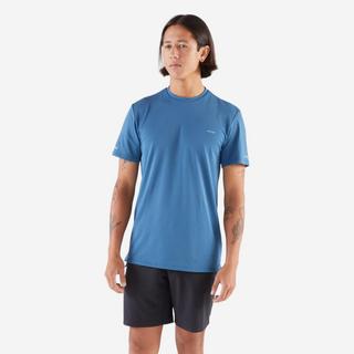 KIPRUN  Kurzarmshirt - Kiprun Run 500 Men's Breathable Running T-shirt - Blue 