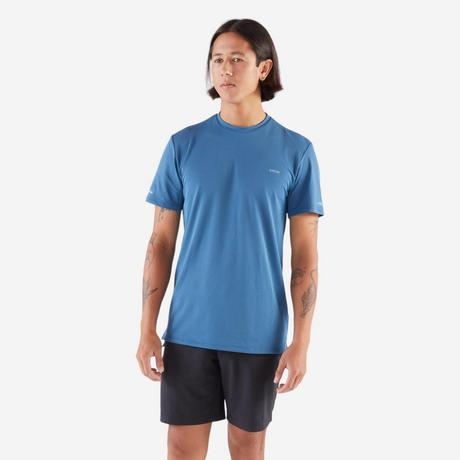 KIPRUN  Kurzarmshirt - Kiprun Run 500 Men's Breathable Running T-shirt - Blue 