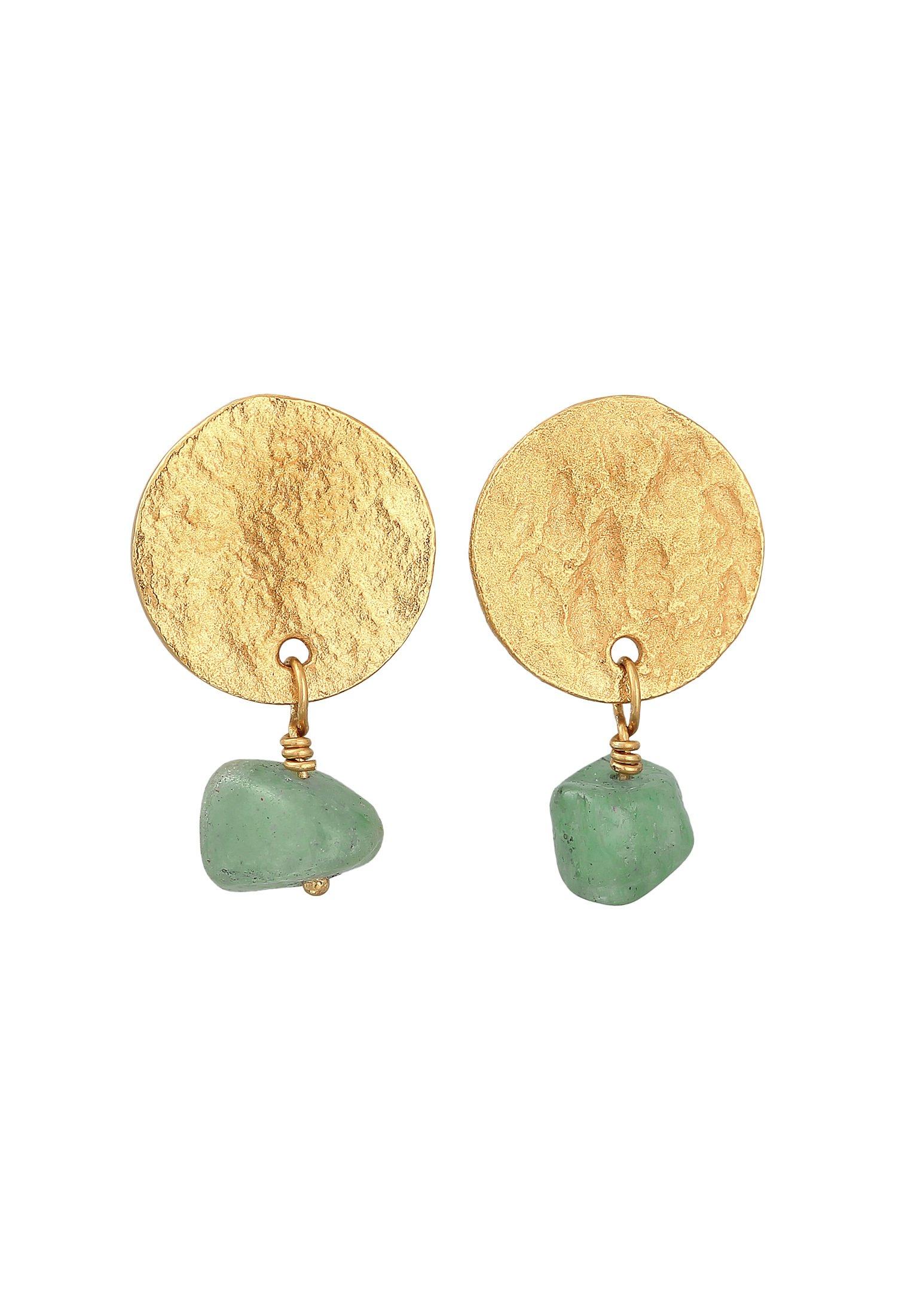 Elli  Boucles d'Oreilles Femmes Pendentif D'oreilles Plaquettes Vintage Martelé 