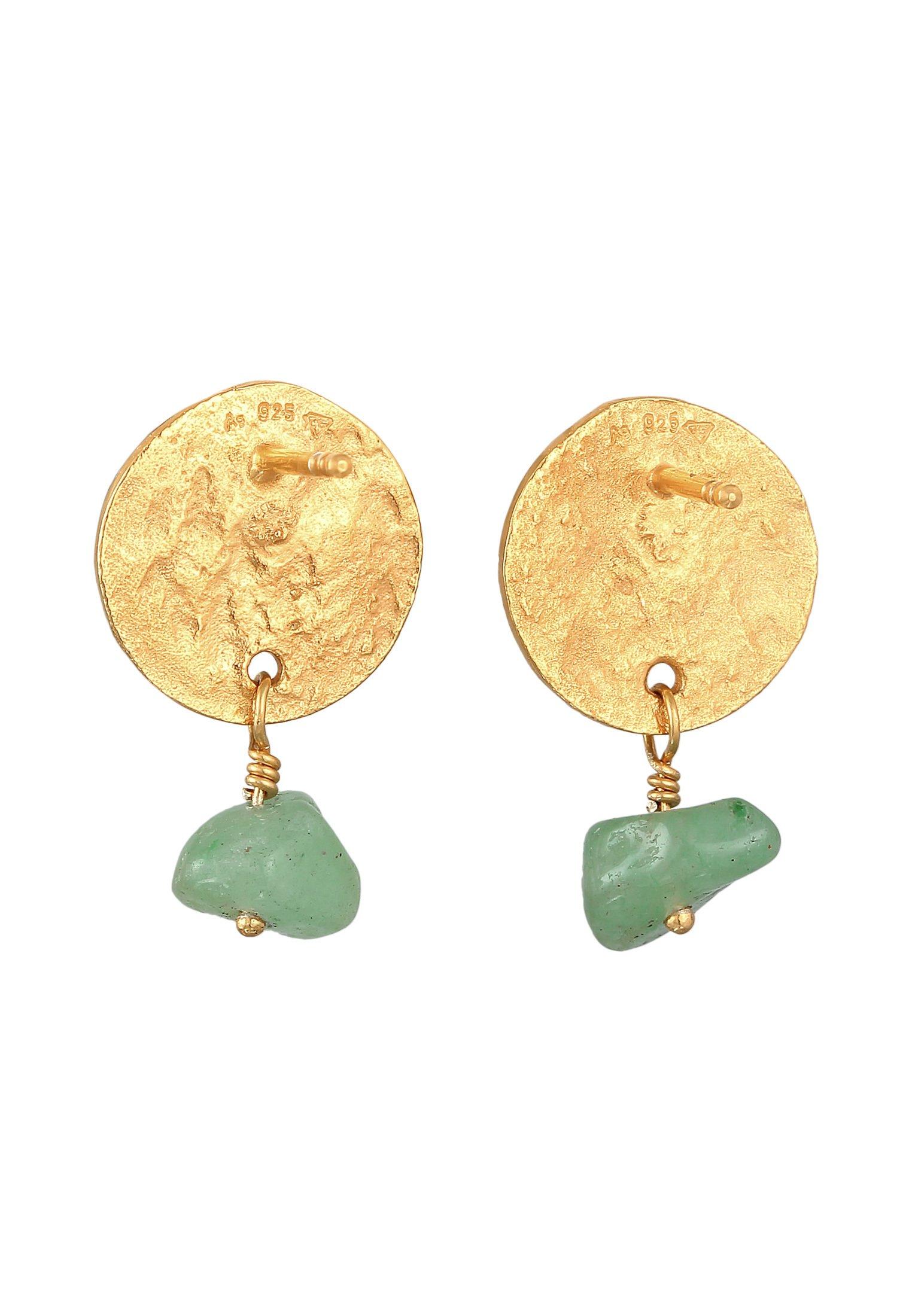 Elli  Boucles d'Oreilles Femmes Pendentif D'oreilles Plaquettes Vintage Martelé 