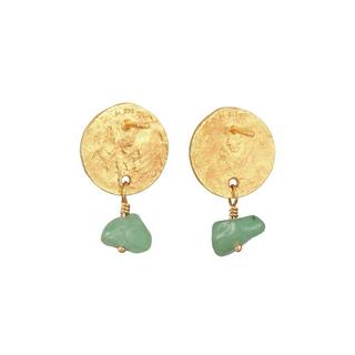 Elli  Boucles d'Oreilles Femmes Pendentif D'oreilles Plaquettes Vintage Martelé 