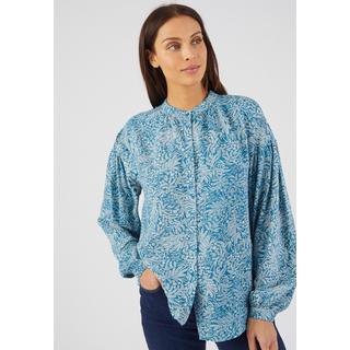 Damart  Fließende Bluse mit Blättermuster 