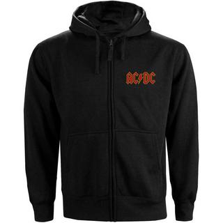 AC/DC  ACDC Hoodie mit durchgehendem Reißverschluss Logo 