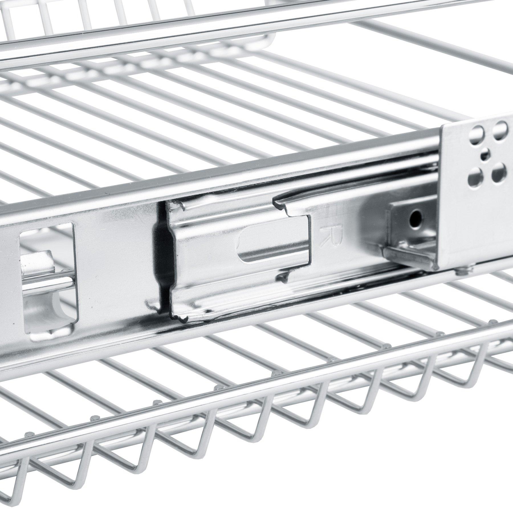 Tectake cassetto telescopico per gli armadi di cucina e camera da letto  