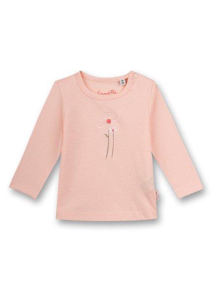 Sanetta Fiftyseven  Baby Mädchen-Shirt langarm Rosa Free Bird 