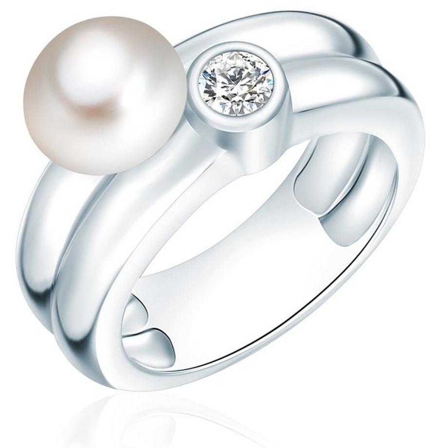 Femme Bague avec perle