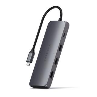 SATECHI  USB-C Slim Alu Multiport Hub avec compartiment SSD 