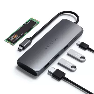 USB-C Hub SSD, USB-C und 2 USB Satechi