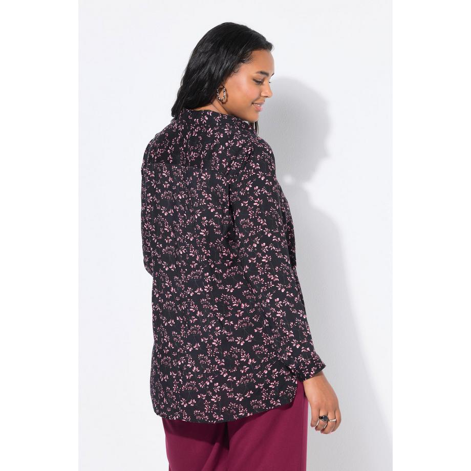 Studio Untold Hemdbluse Boxy Shape Flower-Alloverprint  