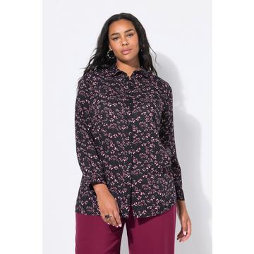 Chemisier coupe Boxy, imprimé floral intégral