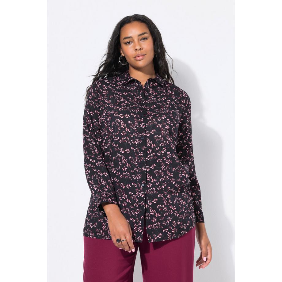 Studio Untold Hemdbluse Boxy Shape Flower-Alloverprint  