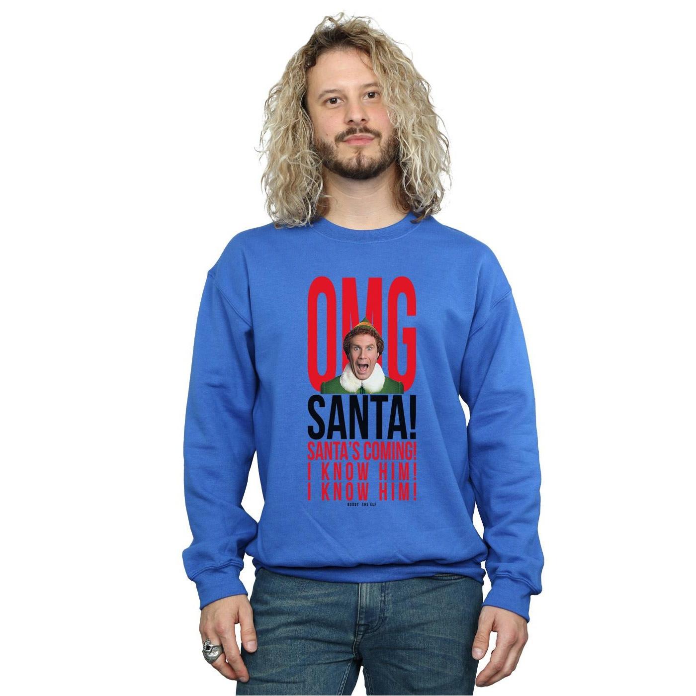 Elf  OMG Santa I Know Him Sweatshirt 