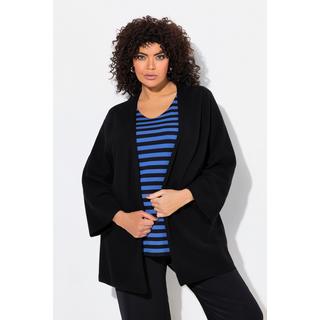 Ulla Popken Cardigan Aperto Taglio Svasato Maniche 3/4  