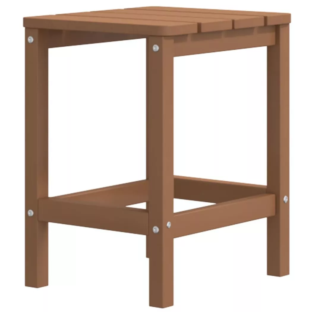 VidaXL - Gartentisch polyethylen, One Size, Braun
